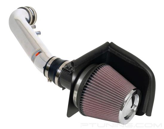 Picture of Typhoon Aluminum Polished Cold Air Intake System with Red Filter