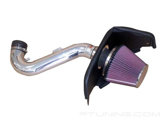 Picture of Typhoon Aluminum Polished Cold Air Intake System with Red Filter