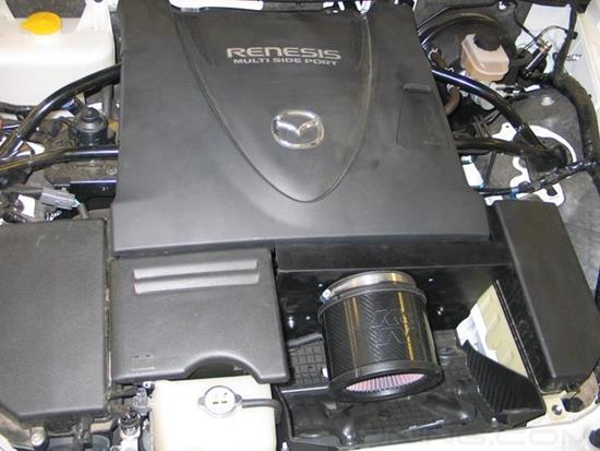 Picture of Typhoon Aluminum Flat Black Cold Air Intake System with Red Filter