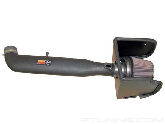 Picture of FIPK Generation II Black Composite Cold Air Intake System with Red Filter and Heat Shield