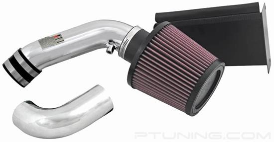 Picture of Typhoon Aluminum Polished Cold Air Intake System with Red Filter