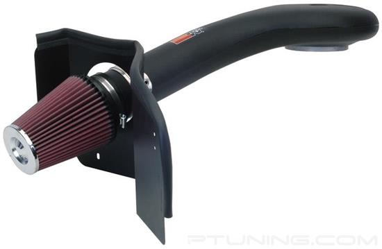 Picture of FIPK Generation II Black Composite Cold Air Intake System with Red Filter and Heat Shield