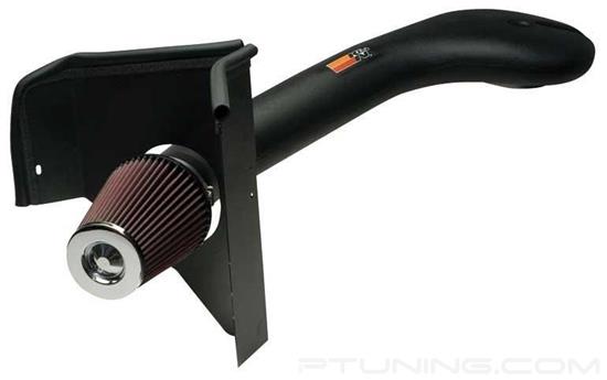 Picture of FIPK Generation II Black Composite Cold Air Intake System with Red Filter and Heat Shield