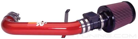 Picture of Typhoon Aluminum Red Short Ram Air Intake System with Red Filter