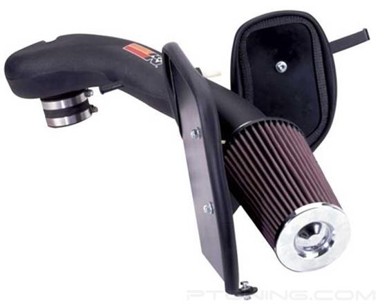 Picture of FIPK Generation II Black Composite Cold Air Intake System with Red Filter and Heat Shield