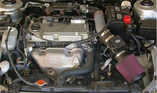 Picture of Typhoon Aluminum Silver Short Ram Air Intake System with Red Filter