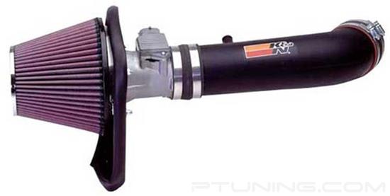 Picture of FIPK Generation II Black Composite Cold Air Intake System with Red Filter and Heat Shield