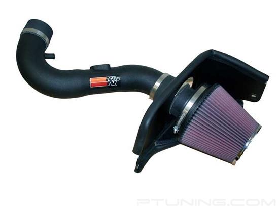Picture of FIPK Generation II Black Composite Cold Air Intake System with Red Filter and Heat Shield