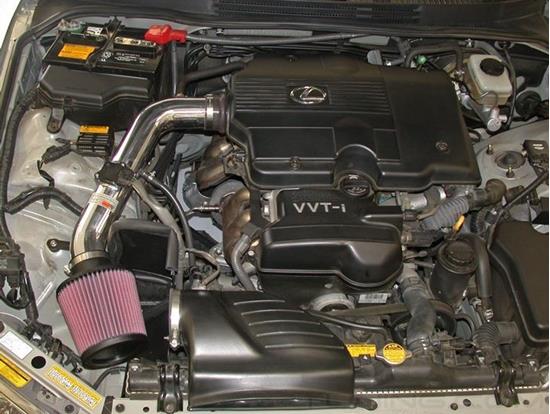 Picture of Typhoon Aluminum Polished Cold Air Intake System with Red Filter
