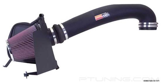 Picture of FIPK Generation II Black Composite Cold Air Intake System with Red Filter and Heat Shield