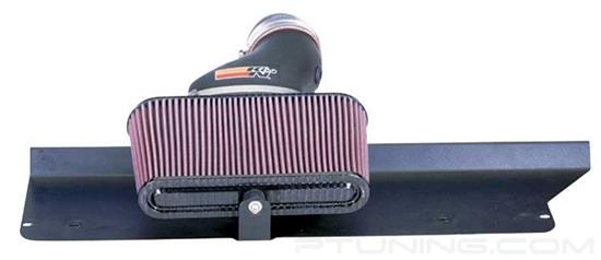 Picture of FIPK Generation II Black Composite Cold Air Intake System with Red Filter
