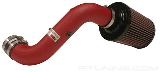 Picture of Typhoon Aluminum Wrinkle Red Short Ram Air Intake System with Red Filter