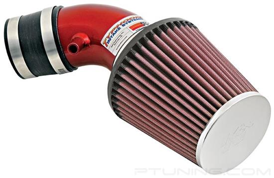 Picture of Typhoon Aluminum Red Short Ram Air Intake System with Red Filter