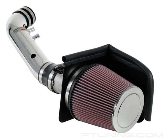 Picture of Typhoon Aluminum Polished Cold Air Intake System with Red Filter