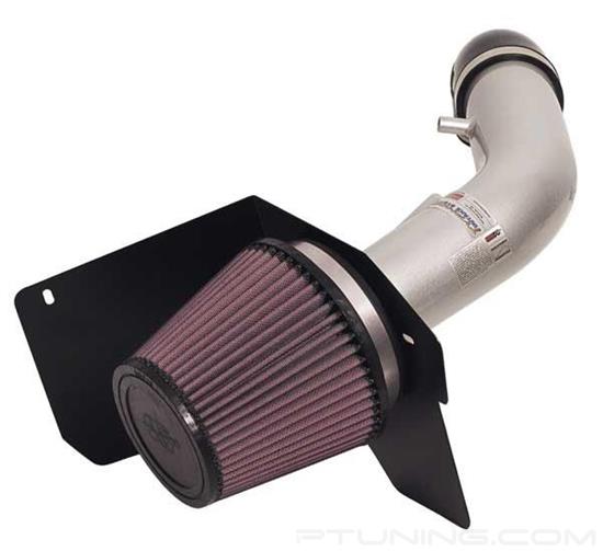 Picture of Typhoon Aluminum Silver Cold Air Intake System with Red Filter