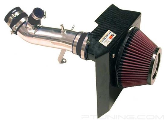 Picture of Typhoon Aluminum Polished Cold Air Intake System with Red Filter