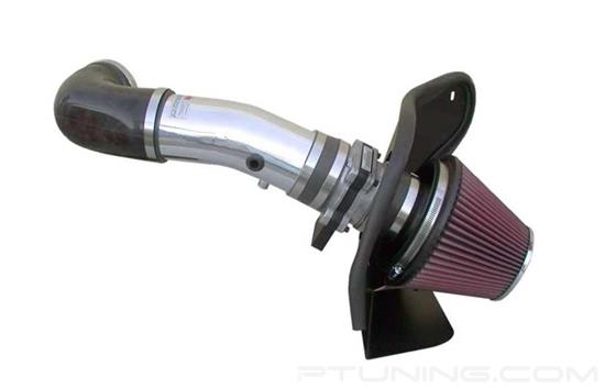 Picture of Typhoon Aluminum Polished Cold Air Intake System with Red Filter