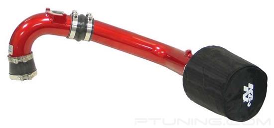 Picture of Typhoon Complete Aluminum Red Cold Air Intake System with Red Filter
