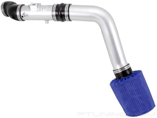 Picture of Typhoon Complete Aluminum Silver Cold Air Intake System with Red Filter
