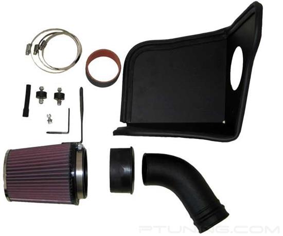 Picture of 57i Series Generation II Black Composite Cold Air Intake System with Red Filter