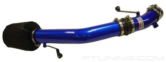 Picture of Typhoon Complete Aluminum Blue Cold Air Intake System with Red Filter