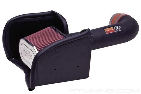 Picture of FIPK Generation II Black Composite Cold Air Intake System with Red Filter and Heat Shield