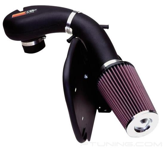 Picture of FIPK Generation II Black Composite Cold Air Intake System with Red Filter and Heat Shield