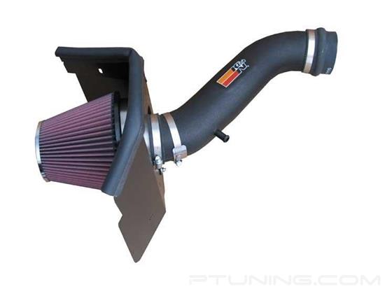Picture of FIPK Generation II Black Composite Cold Air Intake System with Red Filter and Heat Shield