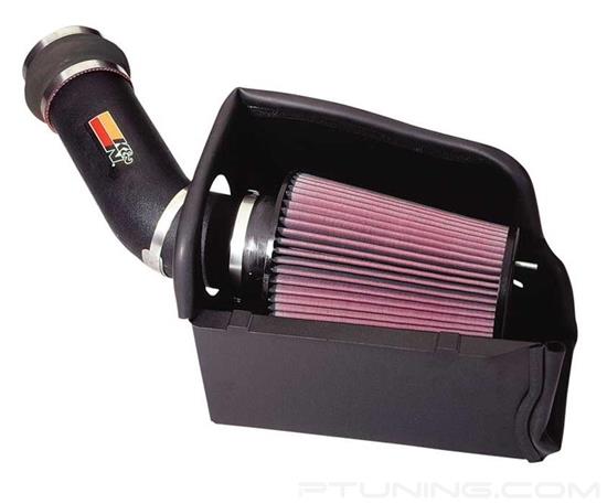 Picture of FIPK Generation II Black Composite Cold Air Intake System with Red Filter