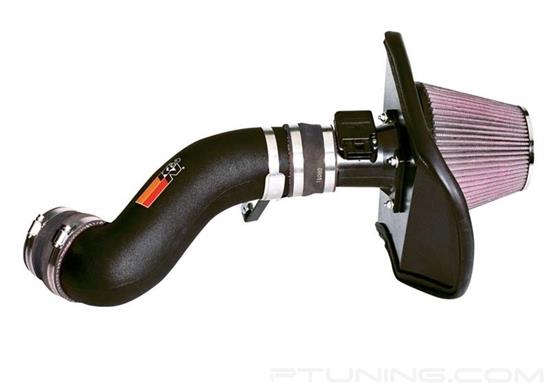Picture of FIPK Generation II Black Composite Cold Air Intake System with Red Filter and Heat Shield