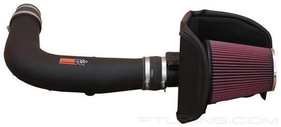 Picture of FIPK Generation II Black Composite Cold Air Intake System with Red Filter and Heat Shield