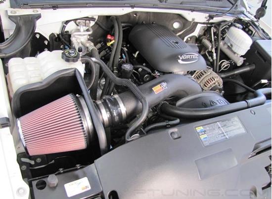 Picture of FIPK Generation II Black Composite Cold Air Intake System with Red Filter and Heat Shield