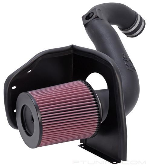 Picture of FIPK Generation II Black Composite Cold Air Intake System with Red Filter and Heat Shield