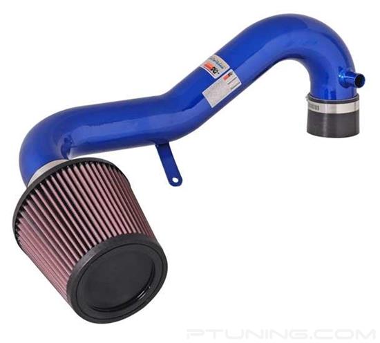 Picture of Typhoon Aluminum Blue Short Ram Air Intake System with Red Filter