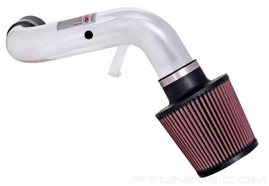 Picture of Typhoon Aluminum Polished Short Ram Air Intake System with Red Filter
