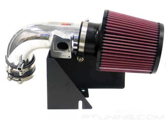 Picture of Typhoon Aluminum Polished Cold Air Intake System with Red Filter