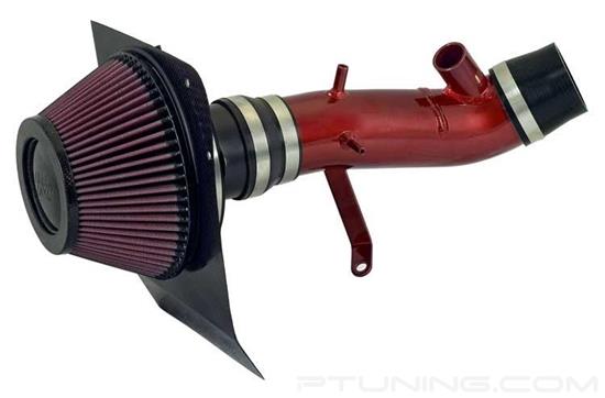 Picture of Typhoon Aluminum Red Cold Air Intake System with Red Filter