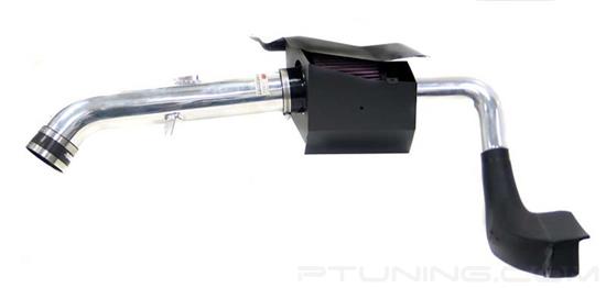 Picture of Typhoon Complete Aluminum Polished Cold Air Intake System with Red Filter