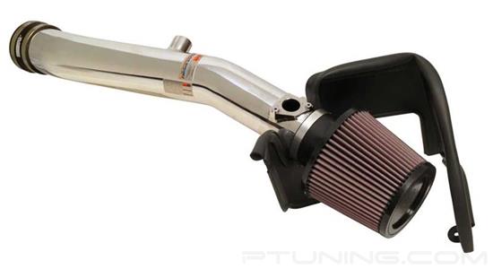 Picture of Typhoon Aluminum Polished Cold Air Intake System with Red Filter