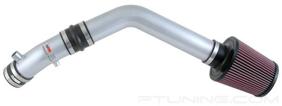 Picture of Typhoon Complete Aluminum Silver Cold Air Intake System with Red Filter