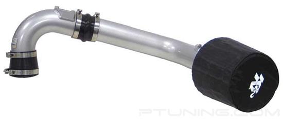 Picture of Typhoon Complete Aluminum Silver Cold Air Intake System with Red Filter
