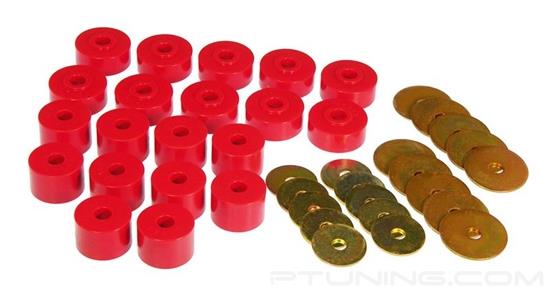 Picture of Front and Rear Body Mount Bushing Kit - Red