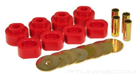 Picture of Front and Rear Body Mount Bushing Kit - Red