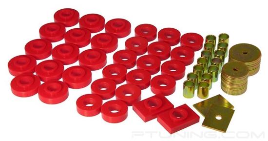 Picture of Front and Rear Body Mount Bushing Kit - Red