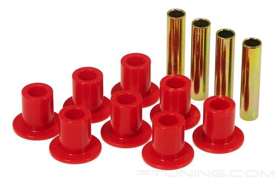 Picture of Rear Leaf Spring Eye and Shackle Bushing Kit - Red