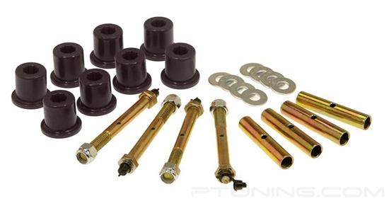 Picture of Front Upper and Lower Greaseable Shackle Bushings and Hardware Kit - Black