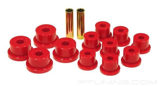 Picture of Front Leaf Spring Eye and OEM Shackle Bushings - Red