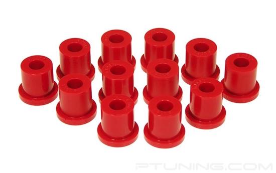 Picture of Front Leaf Spring Eye and Shackle Bushings - Red