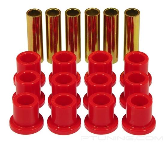 Picture of Rear Leaf Spring Eye and Shackle Bushing Kit - Red