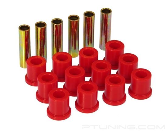 Picture of Rear Leaf Spring Eye and Shackle Bushing Kit - Red